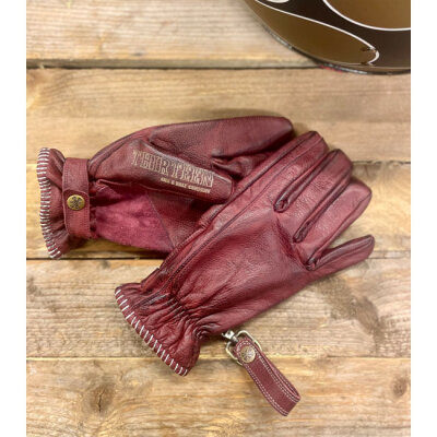 13 1/2 Loud Ride gloves burgundy Size XL