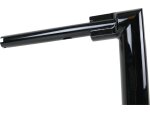 2" Str8UP Handlebar for Road Glide Tall (380mm) Black Powder Coated Cable Clutch Throttle By Wire