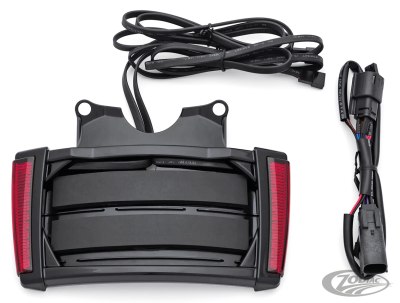 Black License Frame Red Lens FLH/T14-Up