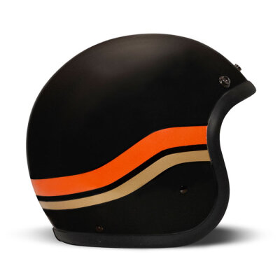 DMD Retro helmet Matt Black Sunset Size 2XL