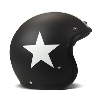 DMD Retro helmet Star Matte Black Size M