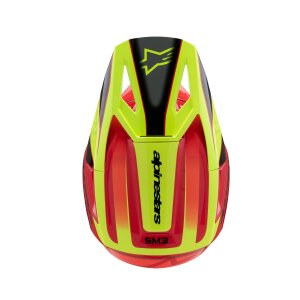 Helmet Yth Sm3 Fray Rd/yl/bk Y