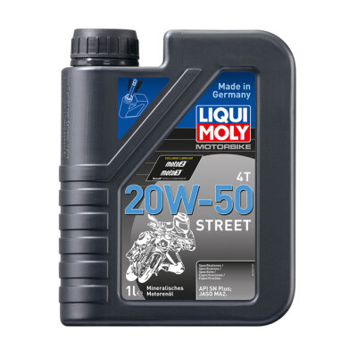 Liqui Moly, 4T 20W-50 Street motor oil. 1 liter