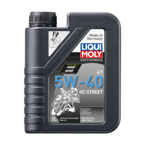 Liqui Moly, 4T 5W-40 HC Street motor oil. Synthetic. 1 liter