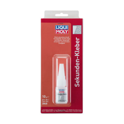 Liqui Moly, Super Glue. 10 gram bottle in blister