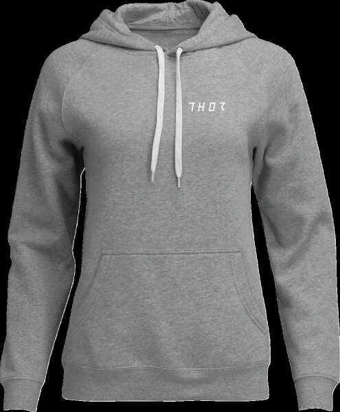 Hoodie Womens Trax Htr Gy Lg