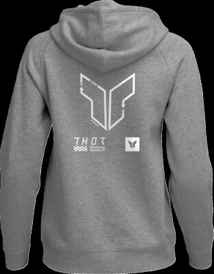 Hoodie Womens Trax Htr Gy Lg