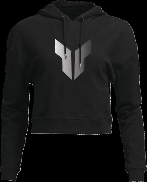 Hoodie Women Crop Noise Bk Md