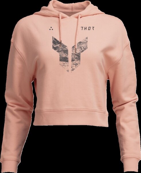 Hoodie Women Crop Iconic Pk Lg