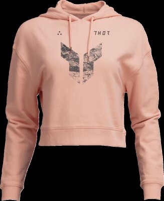 Hoodie Women Crop Iconic Pk Lg