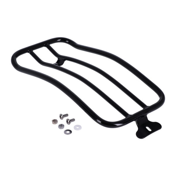 Solo seat luggage rack, 7". Black