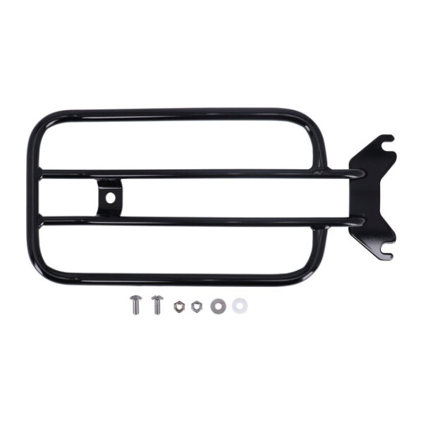 Solo seat luggage rack, 7". Black