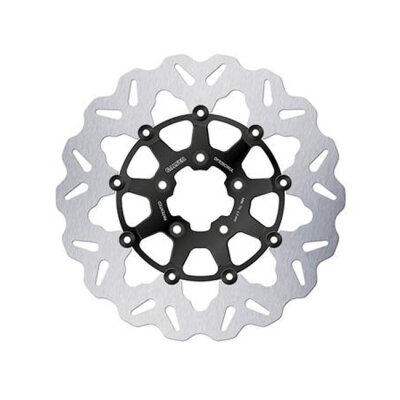 Galfer brake rotor. Wave. Floating. Black/Bright. 300x5mm
