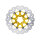 Galfer brake rotor. Wave. Floating. Gold. 300x5mm