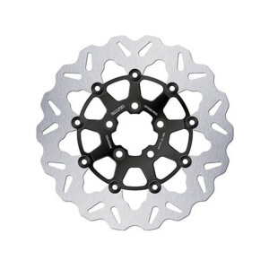 Galfer brake rotor. Wave. Floating. Black/Bright. 300x5mm