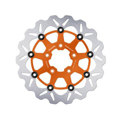 Galfer brake rotor. Wave. Floating. Orange. 330x5mm