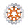Galfer brake rotor. Wave. Floating. Orange. 330x5mm
