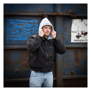 MA-1 Bomber hooded flight jacket black Size S