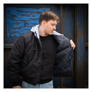 MA-1 Bomber hooded flight jacket black Size M