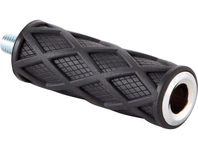 Diamond Shift Peg Black Rubber Peg, Chrome End Cap