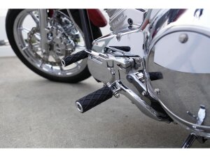 Diamond Footpegs Black Rubber Peg, Chrome End Cap