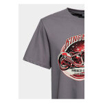 King Kerosin Bobber Garage t-shirt steel grey Size S