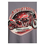 King Kerosin Bobber Garage t-shirt steel grey Size S
