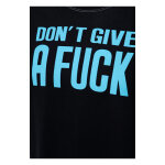 King Kerosin Dont give a fuck t-shirt black Size 2XL