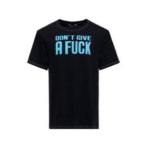 King Kerosin Dont give a fuck t-shirt black Size 3XL