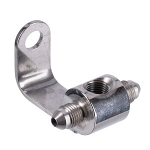 Goodridge brake switch fitting. Polished stainless steel