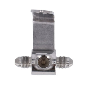 Goodridge brake switch fitting. Polished stainless steel