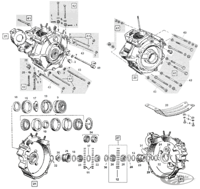 Spacer, left main bearing - .1035"-.1045 (DE)