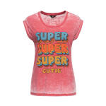 Queen Kerosin Super cutie t-shirt old pink Size S