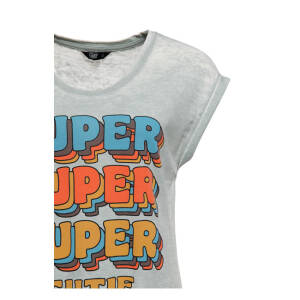 Queen Kerosin Super cutie t-shirt smoke green Size S