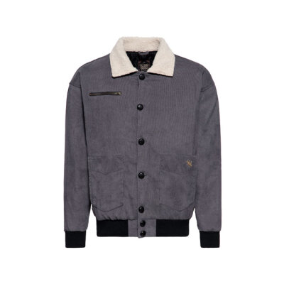 King Kerosin KK corduroy jacket steel grey Size S
