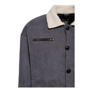 King Kerosin KK corduroy jacket steel grey Size S