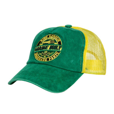 King Kerosin Garage Built cap green & yellow One size fits most