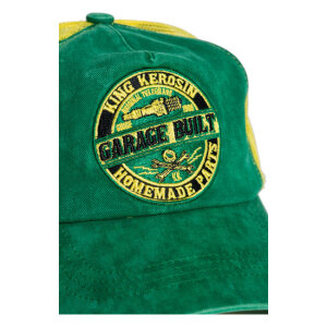 King Kerosin Garage Built cap green & yellow One size fits most