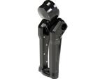 Club Style Pullback S Riser Kit for Top Mount Round Speedometer 11,5" Height, 1 1/4" Clamp Diameter Black Anodized