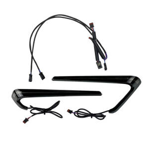 Custom Dynamics, LED saddlebag lights. Smoke