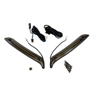 Custom Dynamics, ST LED Windshield Trim. Dark Bronze