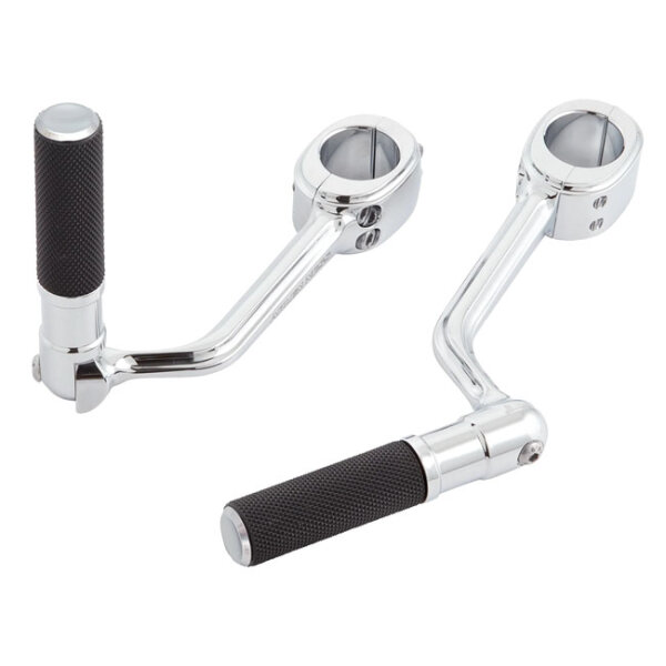 Arlen Ness, forged highway peg mounts. With pegs. Chrome