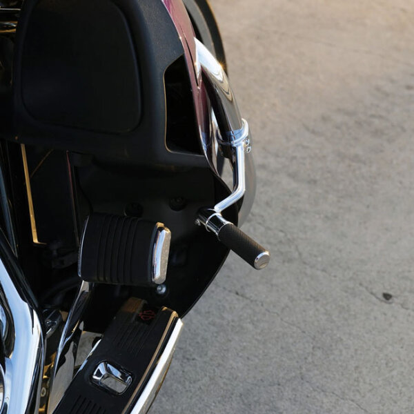 Arlen Ness, forged highway peg mounts. With pegs. Chrome