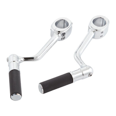 Arlen Ness, forged highway peg mounts. With pegs. Chrome