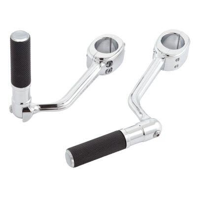 Arlen Ness, forged highway peg mounts. With pegs. Chrome