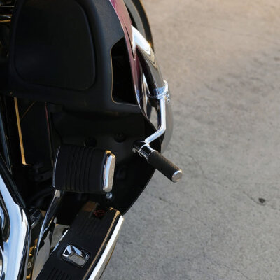 Arlen Ness, forged highway peg mounts. With pegs. Chrome
