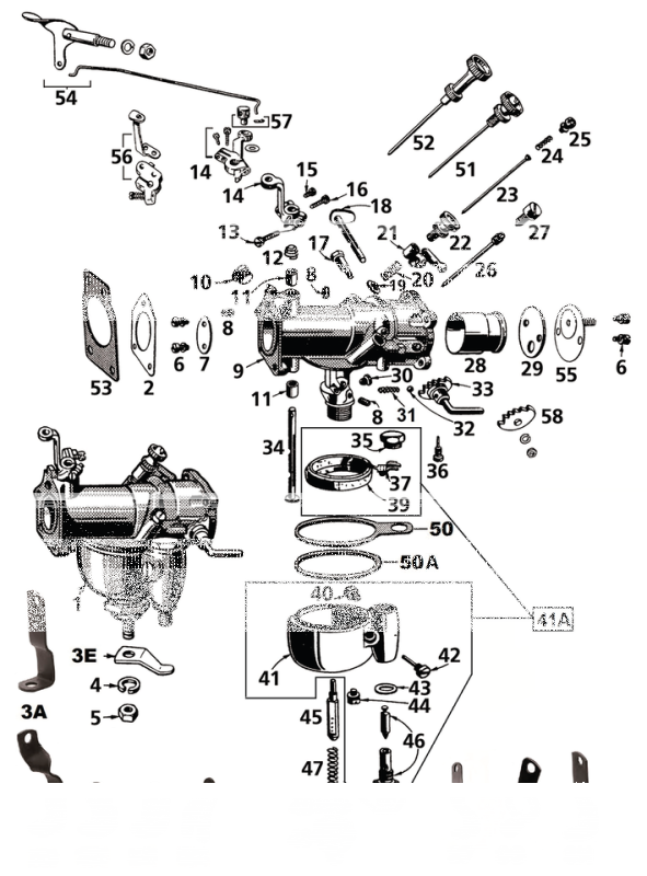 Air Intake Lever Rod BT38-65 (DE)