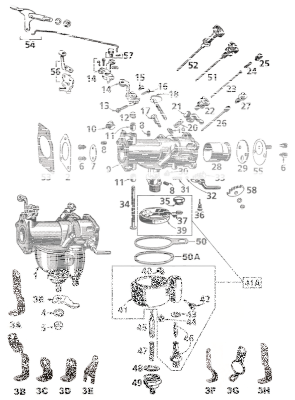 Air Intake Lever Rod BT38-65 (DE)