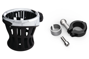 Drink Holder 7/8"+1" bars Black (DE)