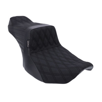 Le Pera, Tailwhip Double Diamond 2-Up Seat. Gripp. Black
